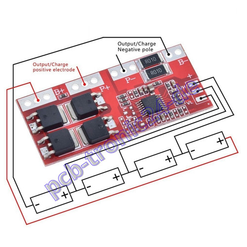 Bms 30a li - bms, 4s
