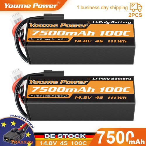 2stück 7500mah lipo - 14,8v, 4s