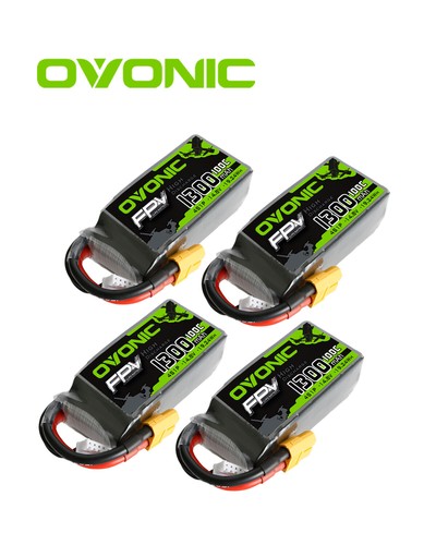 Ovonic 1300mah lipo akku - 4x,
