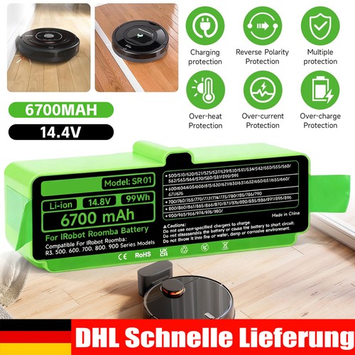 6700mah akku für irobot - 6700mah,