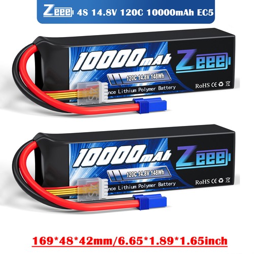 Zeee 10000mah 4s - 2x, 14.8v
