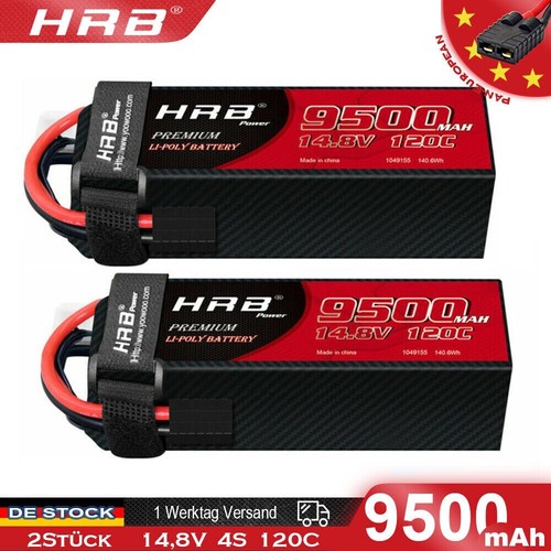2stück 9500mah 4s 120c - 14,8v,