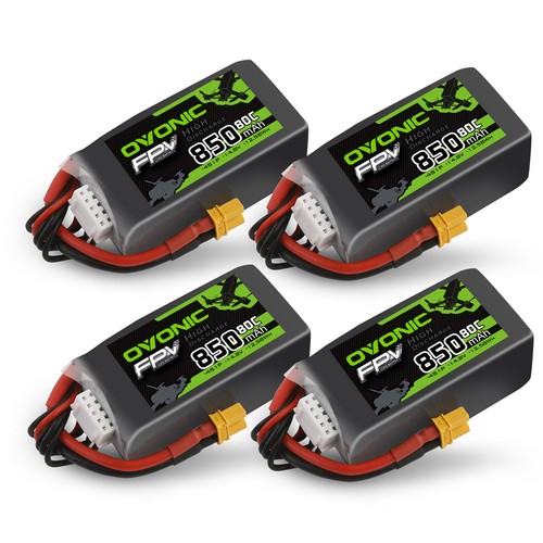 Ovonic 850mah lipo - 4x,